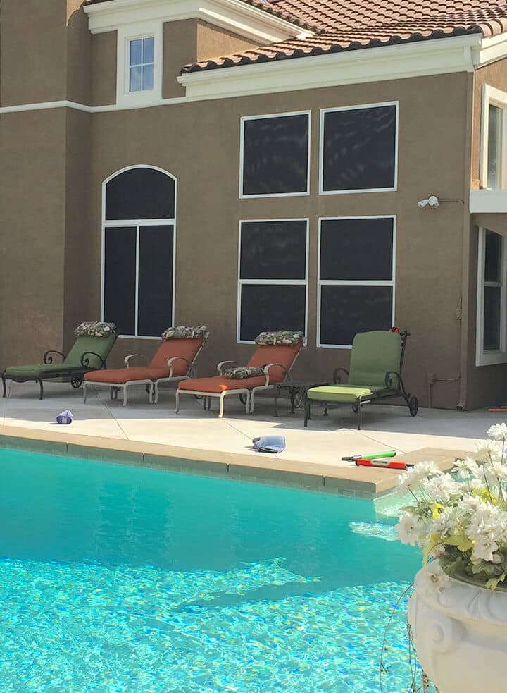 Panel Screens placed over windows